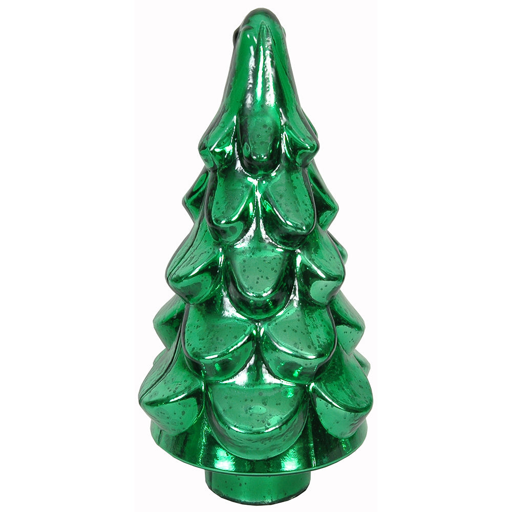 Christmas Tree Dimple 7" x 16" H - Mercury Silver
