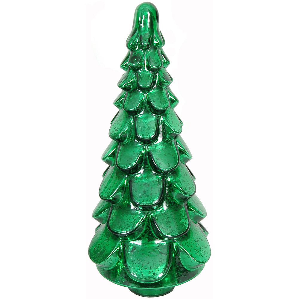 Christmas Tree Dimple 8" x 20" H - Mercury Silver