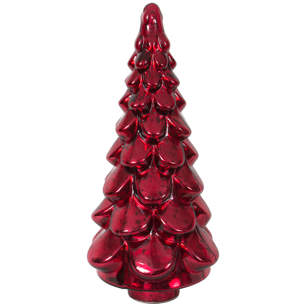 Christmas Tree Dimple 8" x 20" H - Mercury Silver
