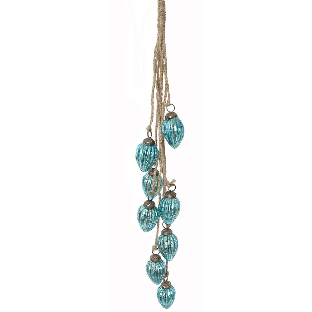 Bunch 8 pieces Mini Ornament Aqua