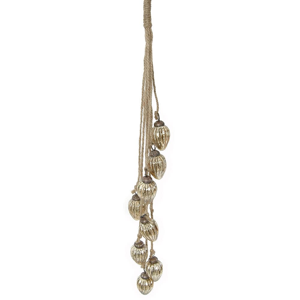 Bunch 8 pieces Mini Ornament Gold