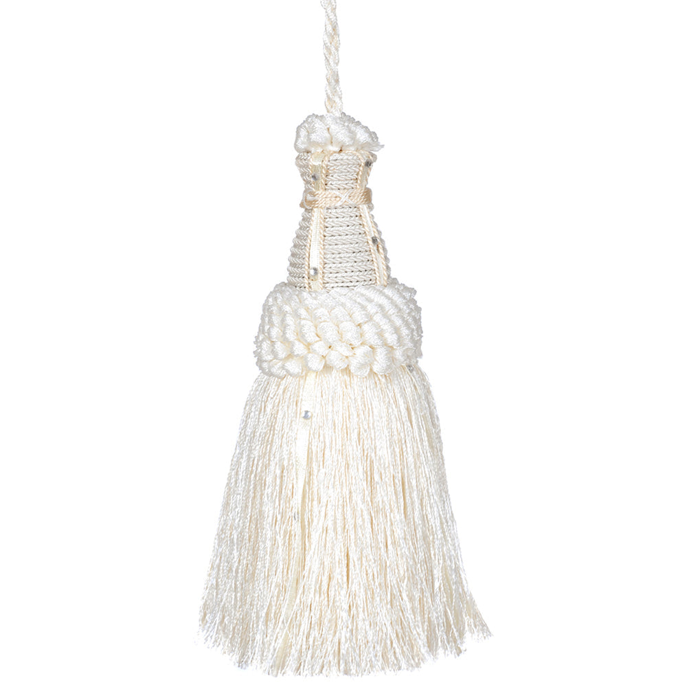 Tassel 6" Crystal Ivory Mix
