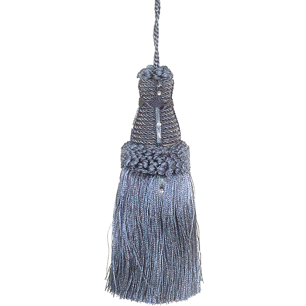 Tassel 6" Crystal Blue Mix