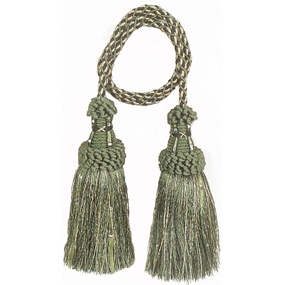 Chair Tie 24" Crystal Olive Mix