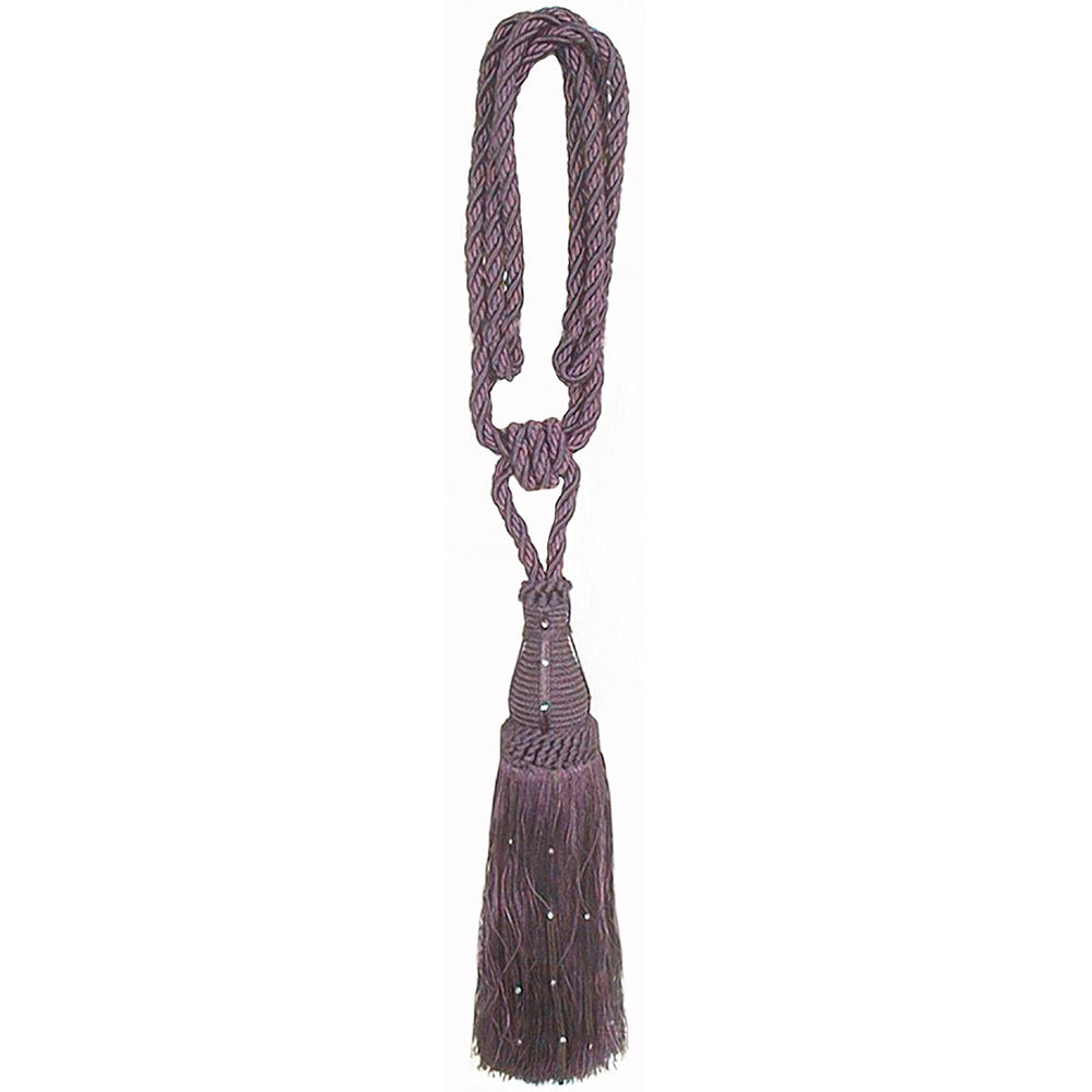 Tieback Crystal Aubergine Mix
