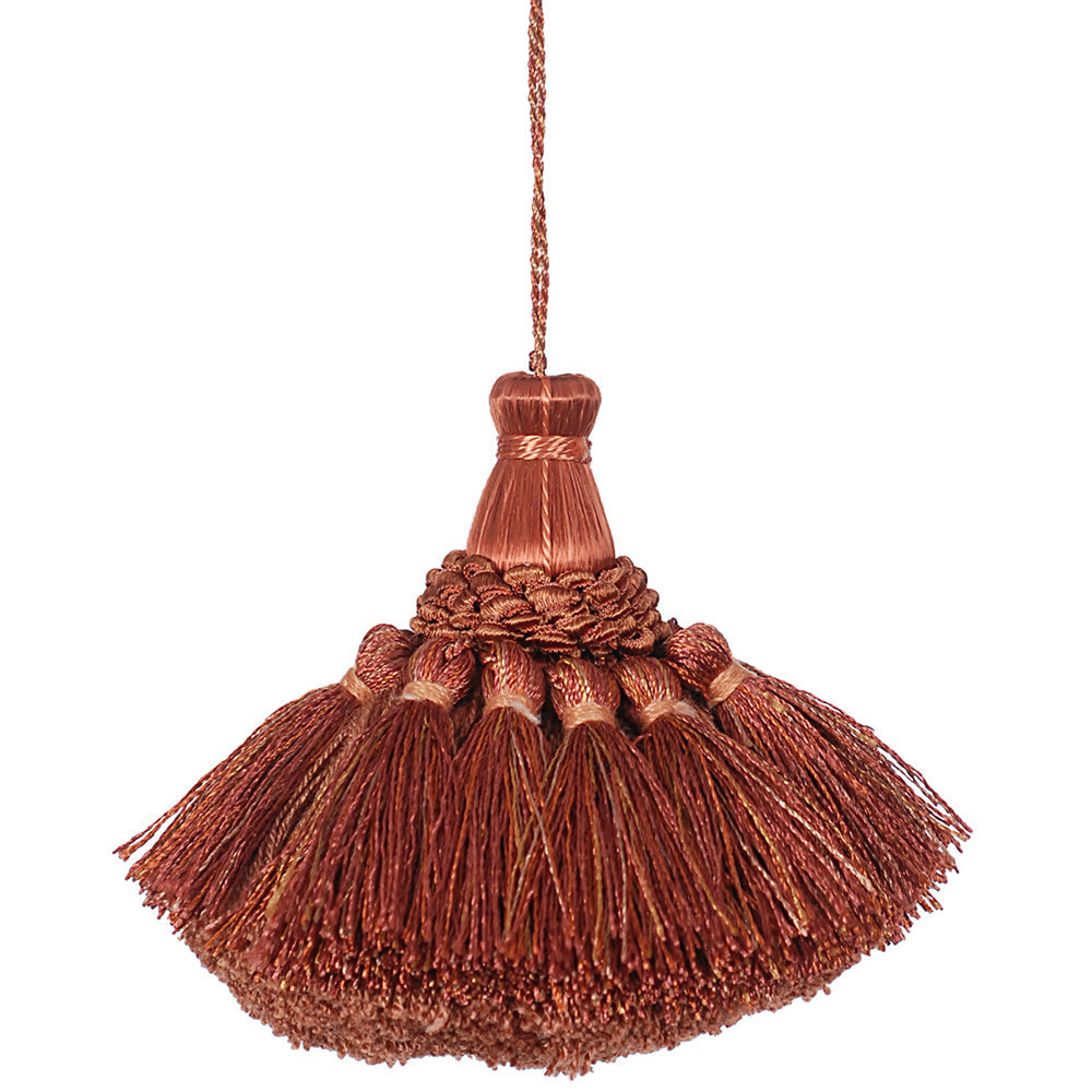 Tassel 3" Dhamak Rust Mix