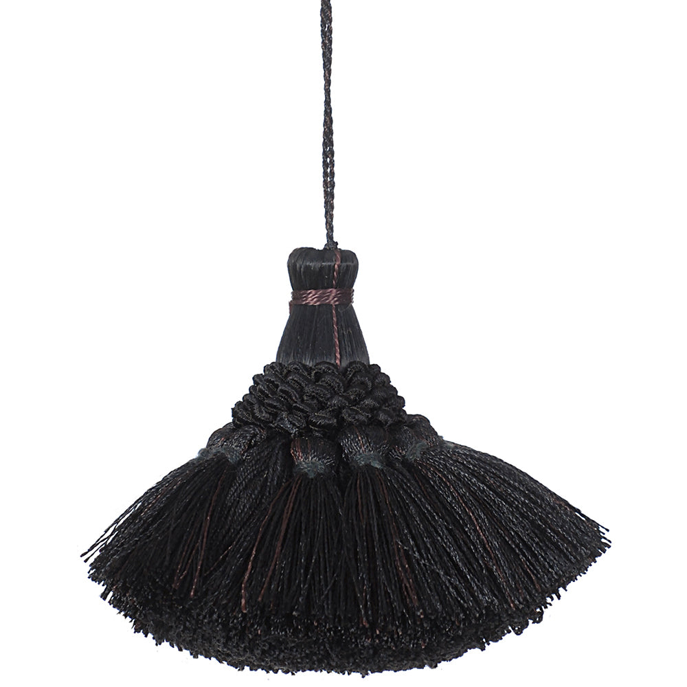 Tassel 3" Dhamak Black Mix