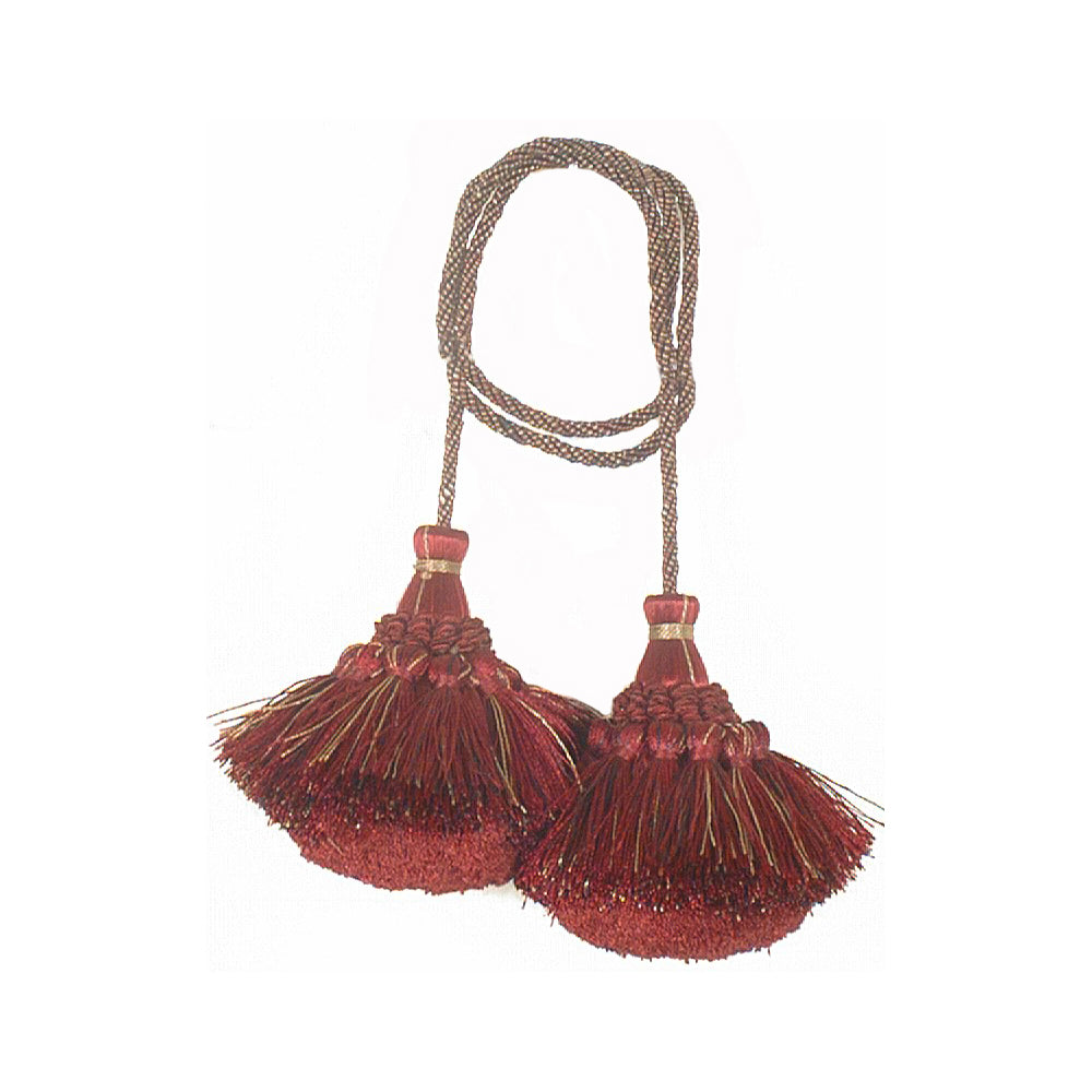Chair Tie 24" Dhamak Burgundy Mix