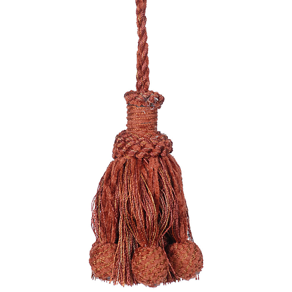 Tassel Ghungroo 4" Rust Mix