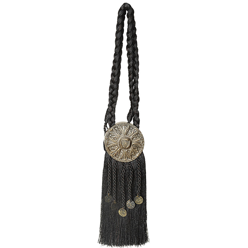 Tieback Medallion Black Mix