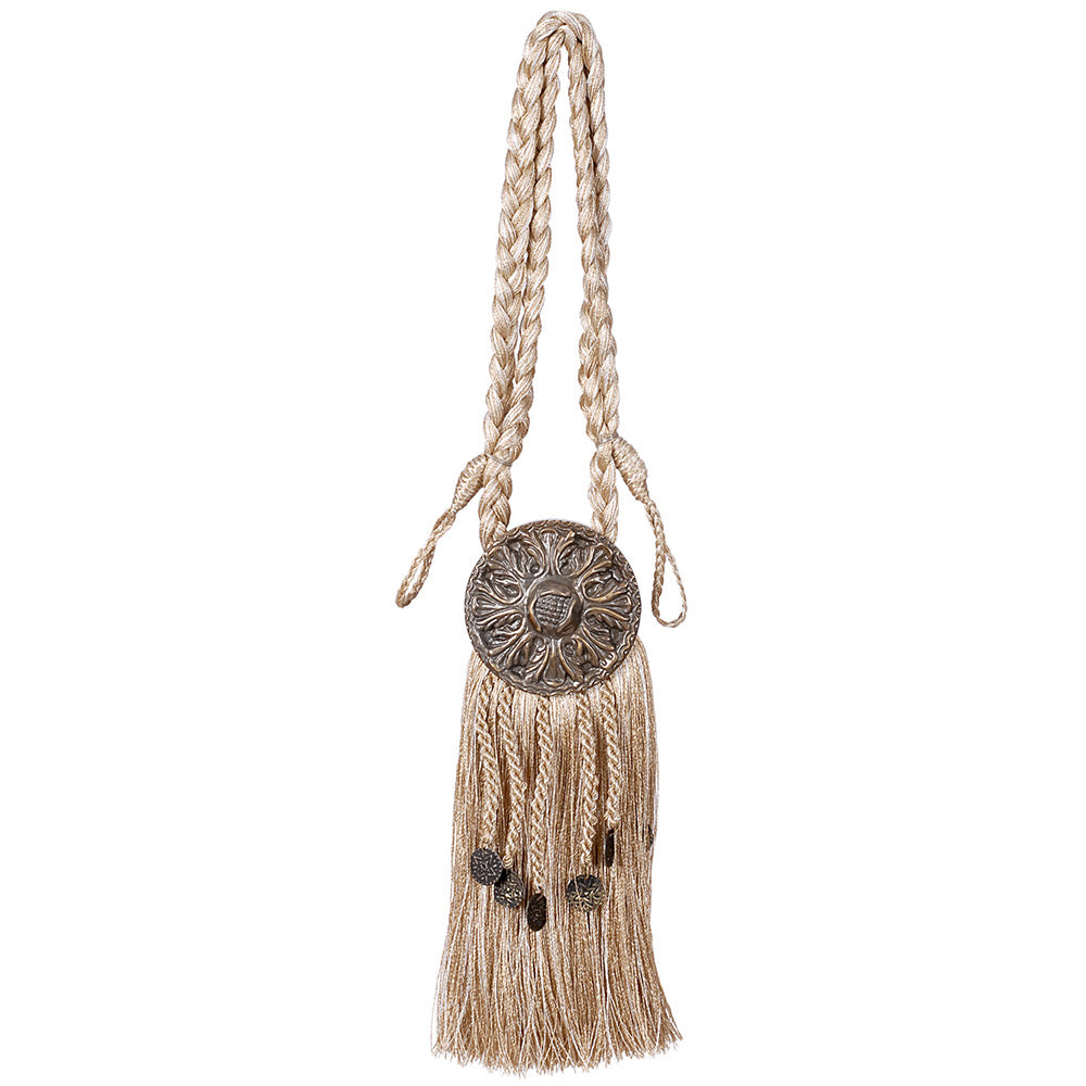 Tieback Medallion Beige Mix
