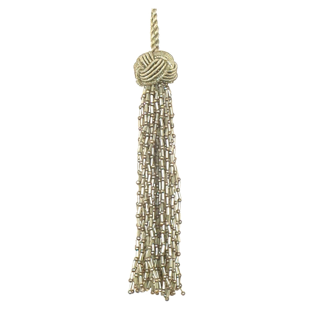 Tassel 6" Beaded Sage