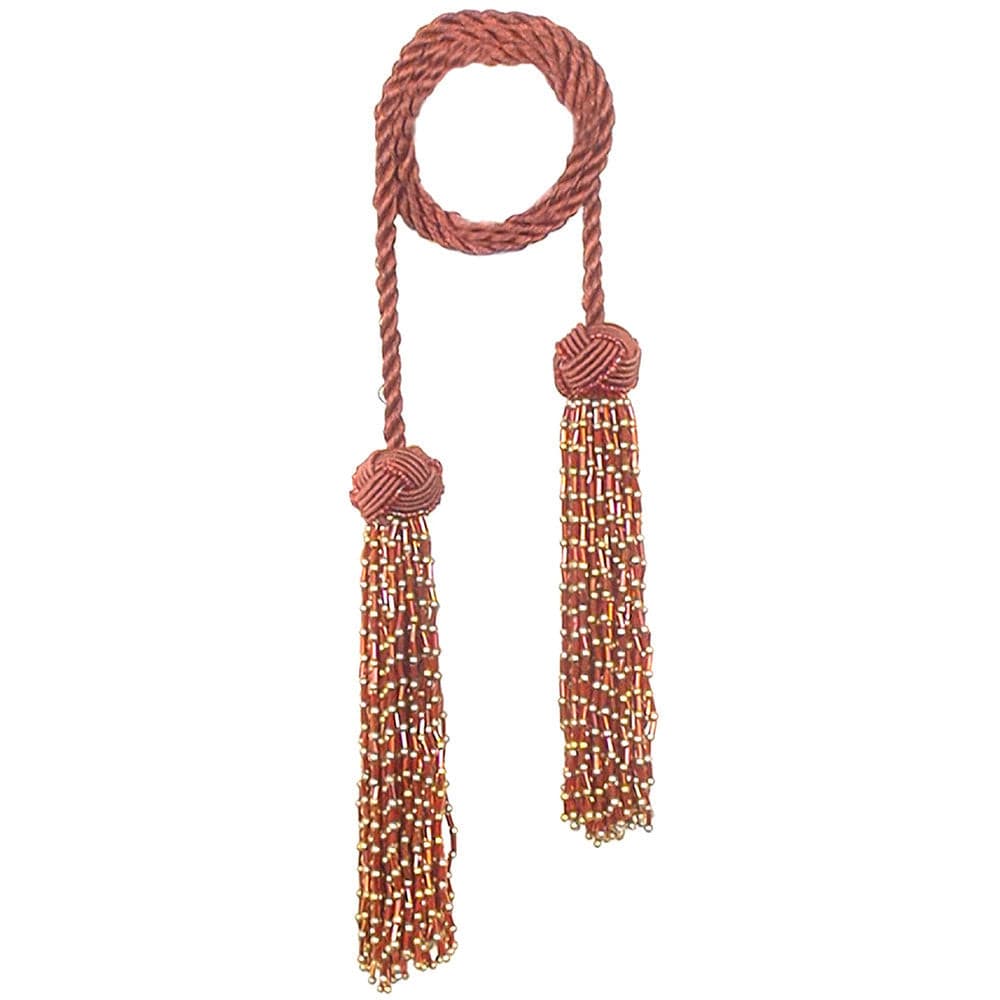 Chair Tie 24" Beaded Sienna