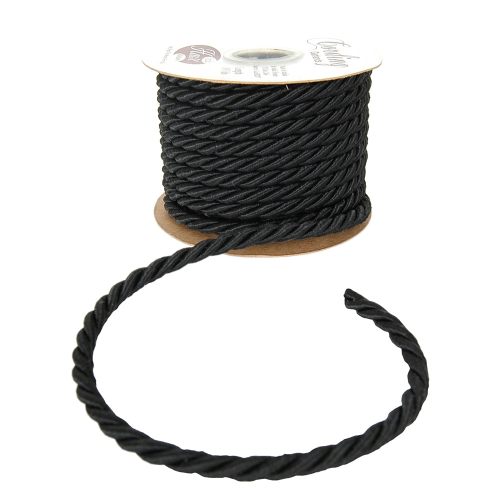Cording 5MM - 10 yards per Roll Black