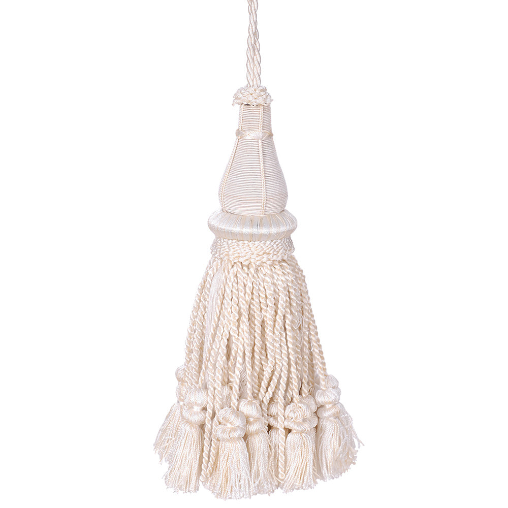 Tassel 8" Jhalar Ivory Mix