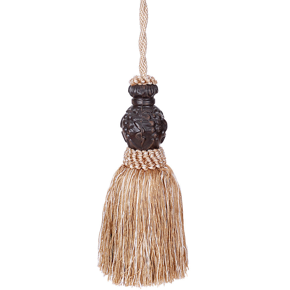 Tassel 8" Grape Beige Mix