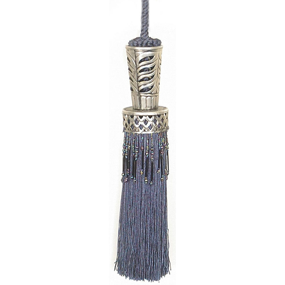 Tassel Filigree 8.5" Blue Mix