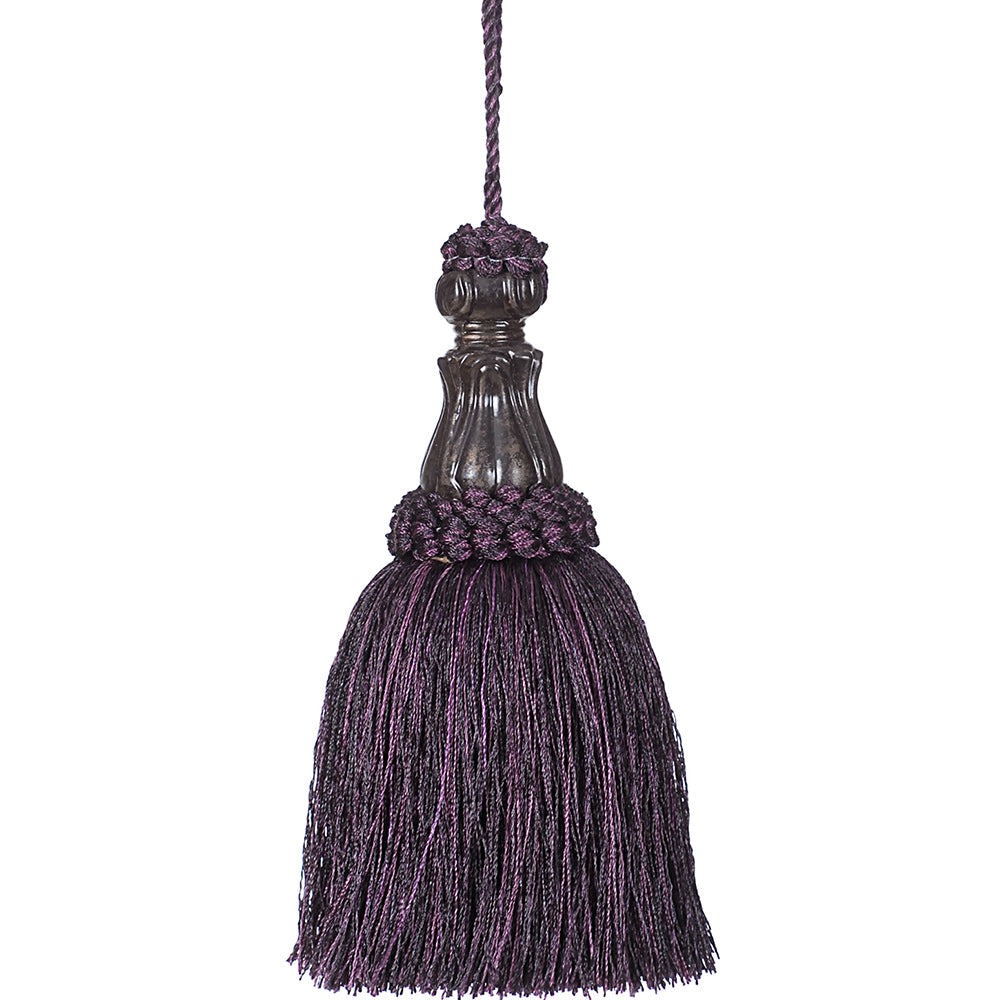 Tassel 6" Surahi Aubergine Mix