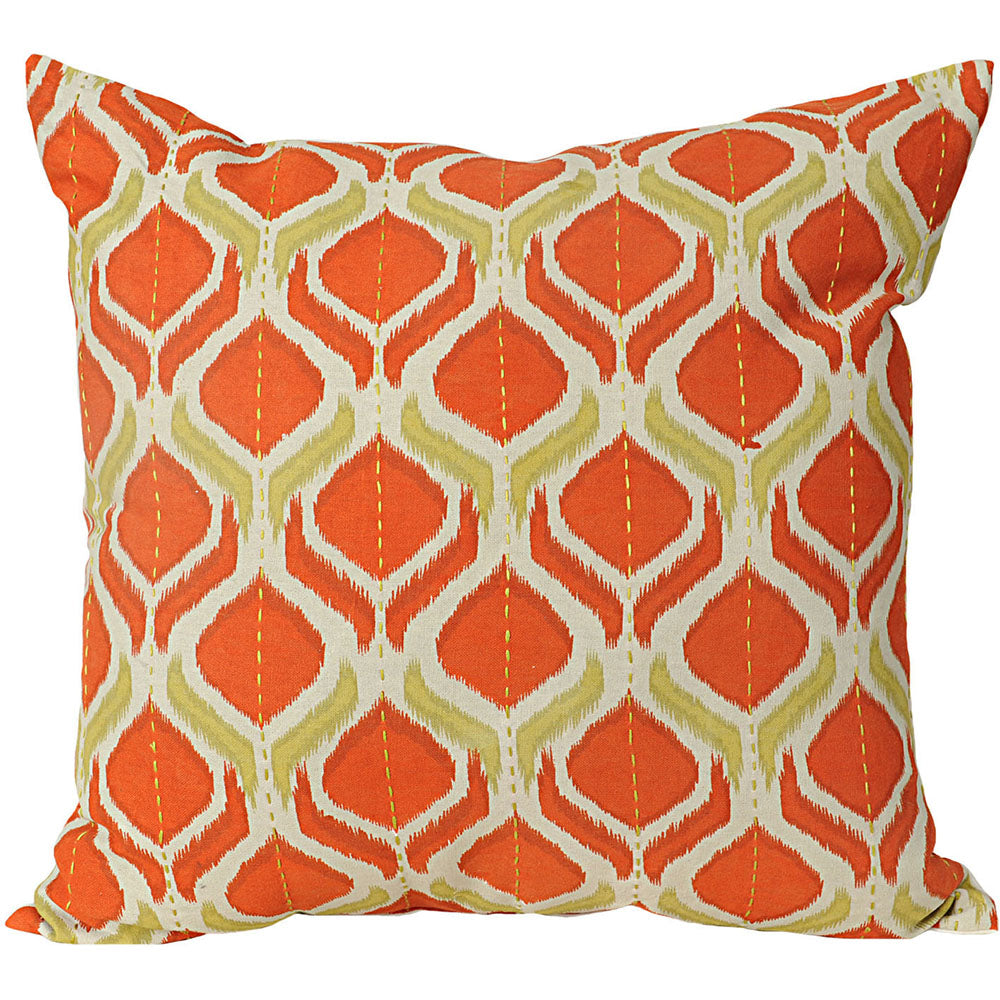 Pillow 20" Ikat Flame Earthtone