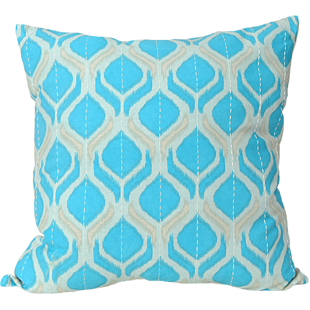 Pillow 20" Ikat Flame Blues
