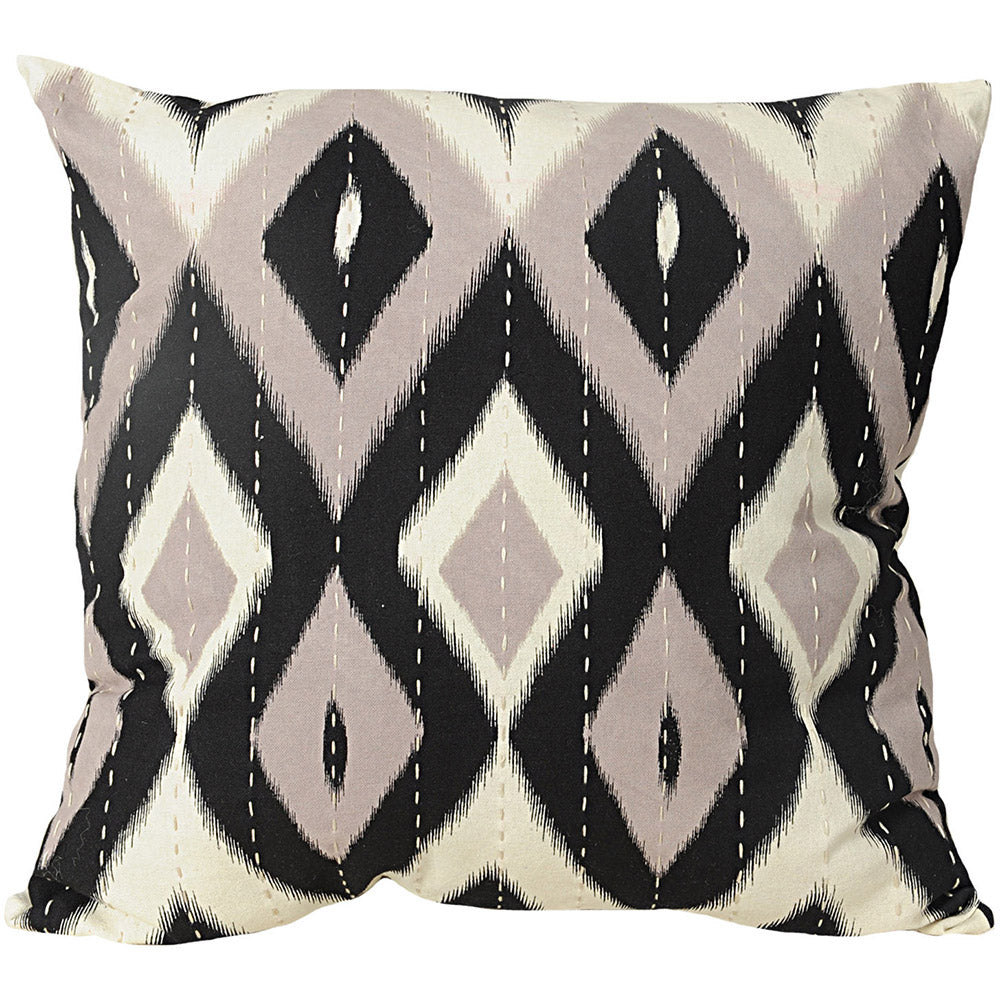 Pillow 20" Ikat Diamond Greys