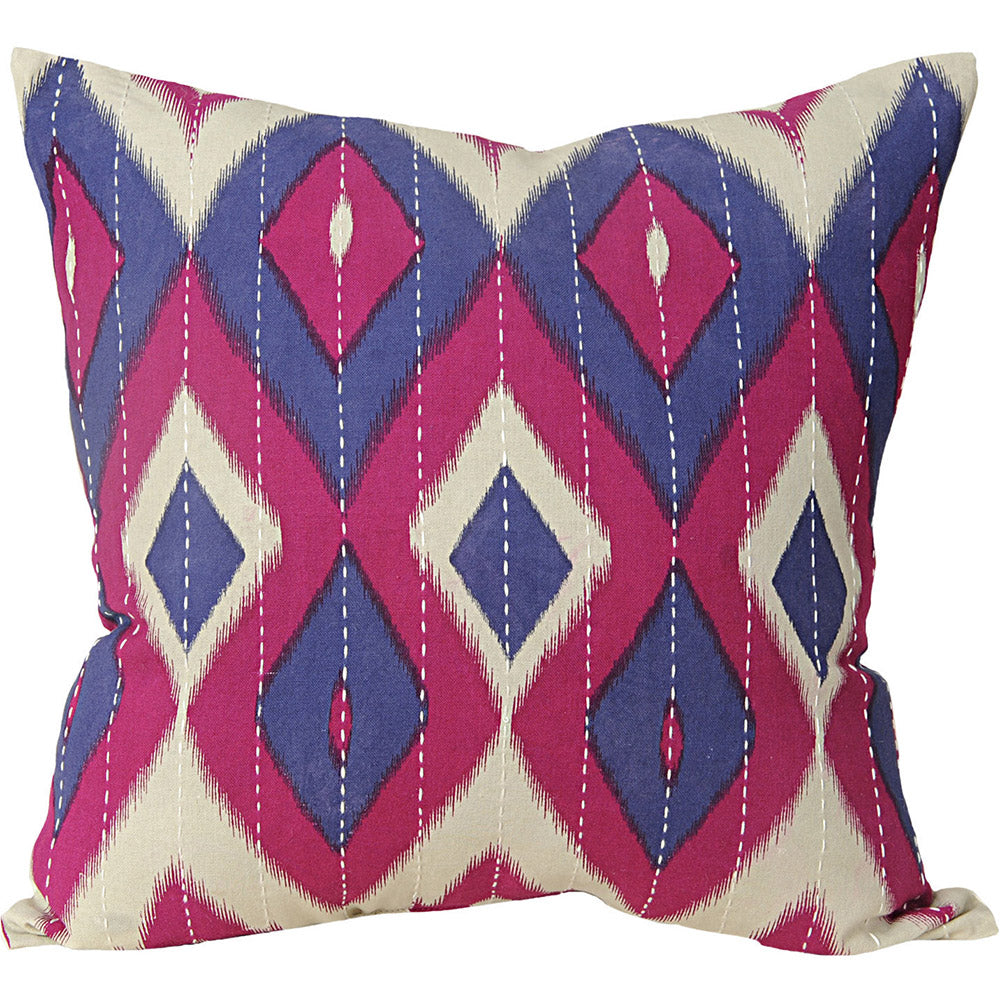 Pillow 20" Ikat Diamond Pinks