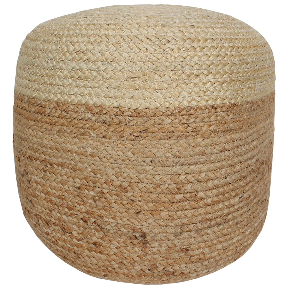 Indoor Pouf 17"x17" Jute - Natura