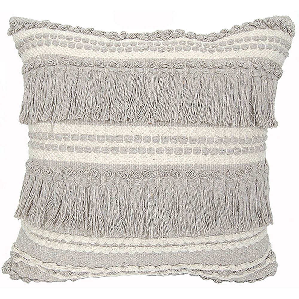 Pillow 20" Square Boho Grey