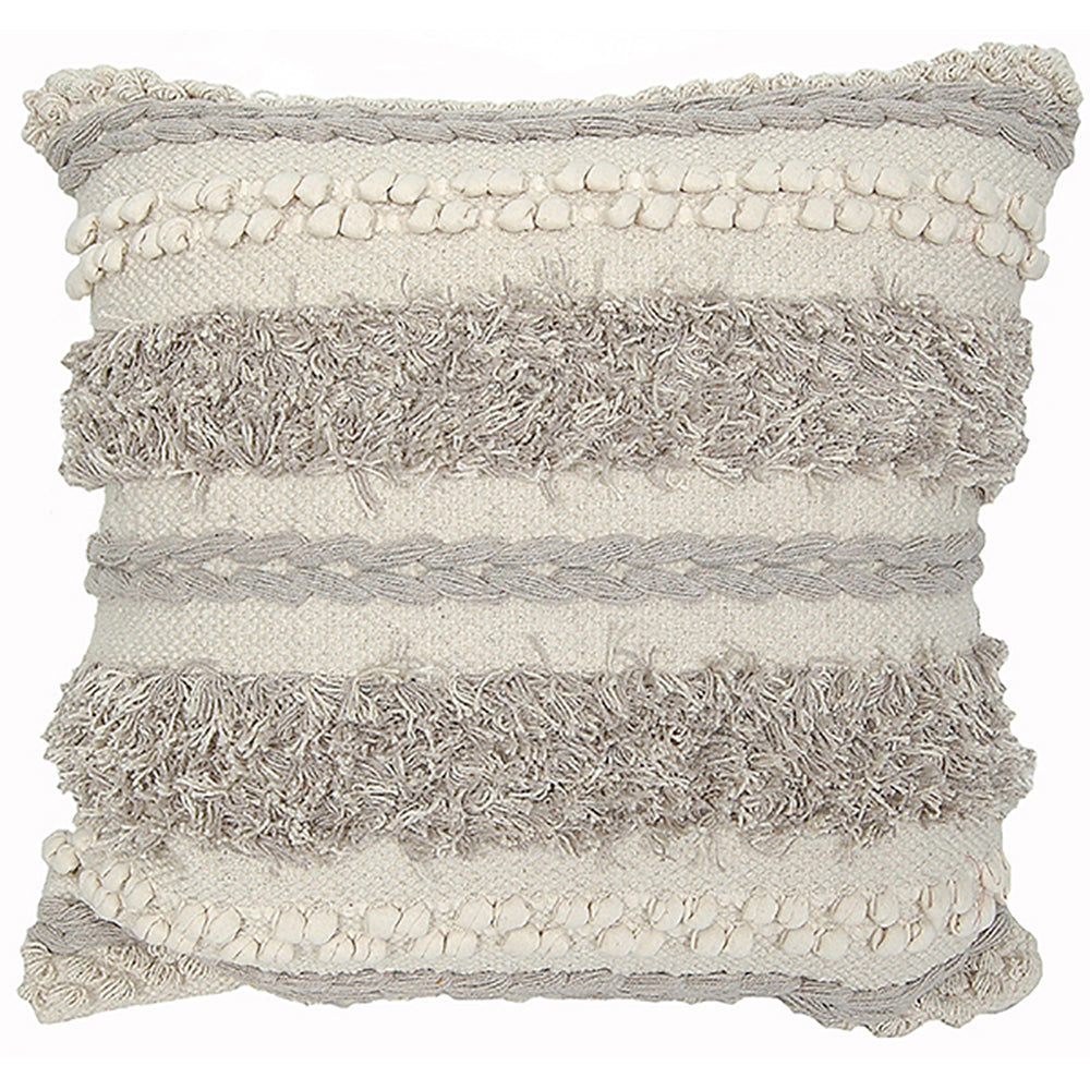 Pillow 20" Square Boho Grey