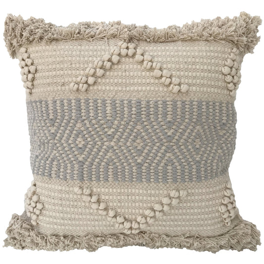 Pillow 20" Square Boho Steely
