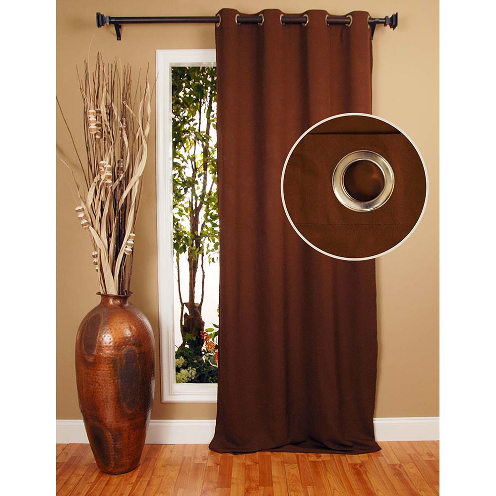 Drapery Panel 42"W x 96"L Bela Chocolate Lined