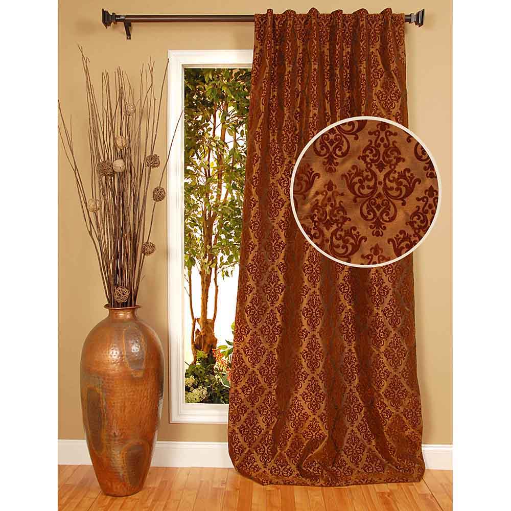 Drapery Panel 42"W x 96"L Pari Earthtone Lined
