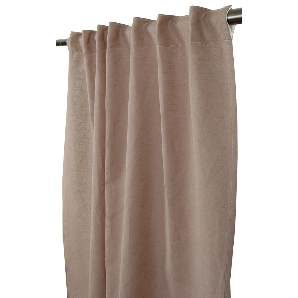 Drapery Panel 48"W x 96"L Linen Mocha Lined