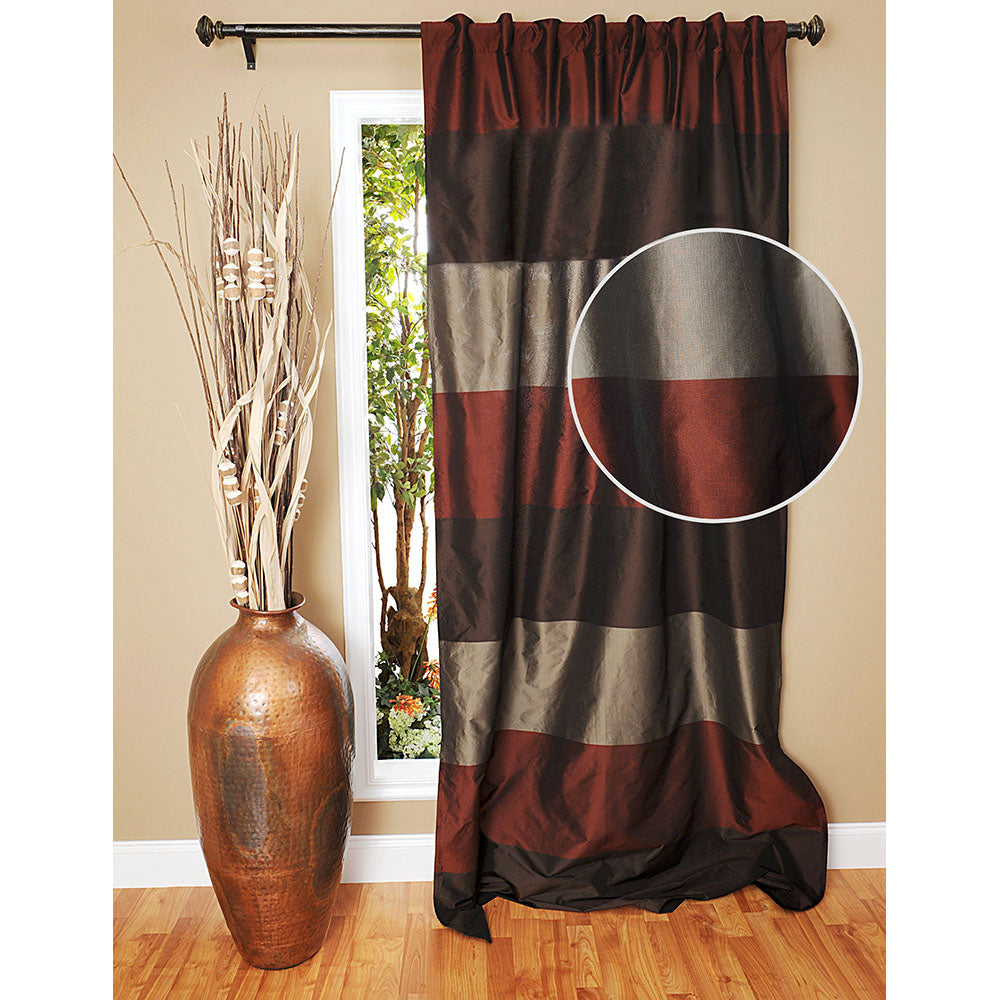 Drapery Panel 52"W x 84"L Charu Rust