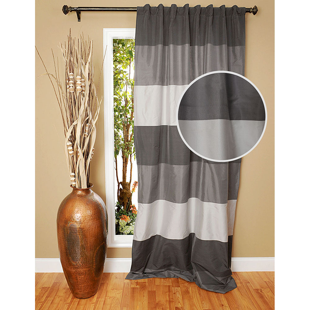 Drapery Panel 52"W x 84"L Charu Grey