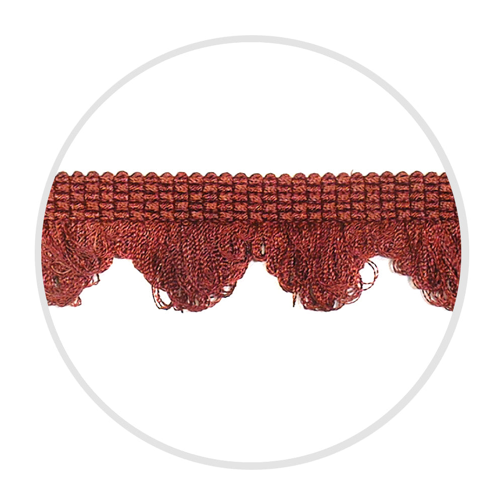 Fringe Scalloped 1.5" Sienna Mix