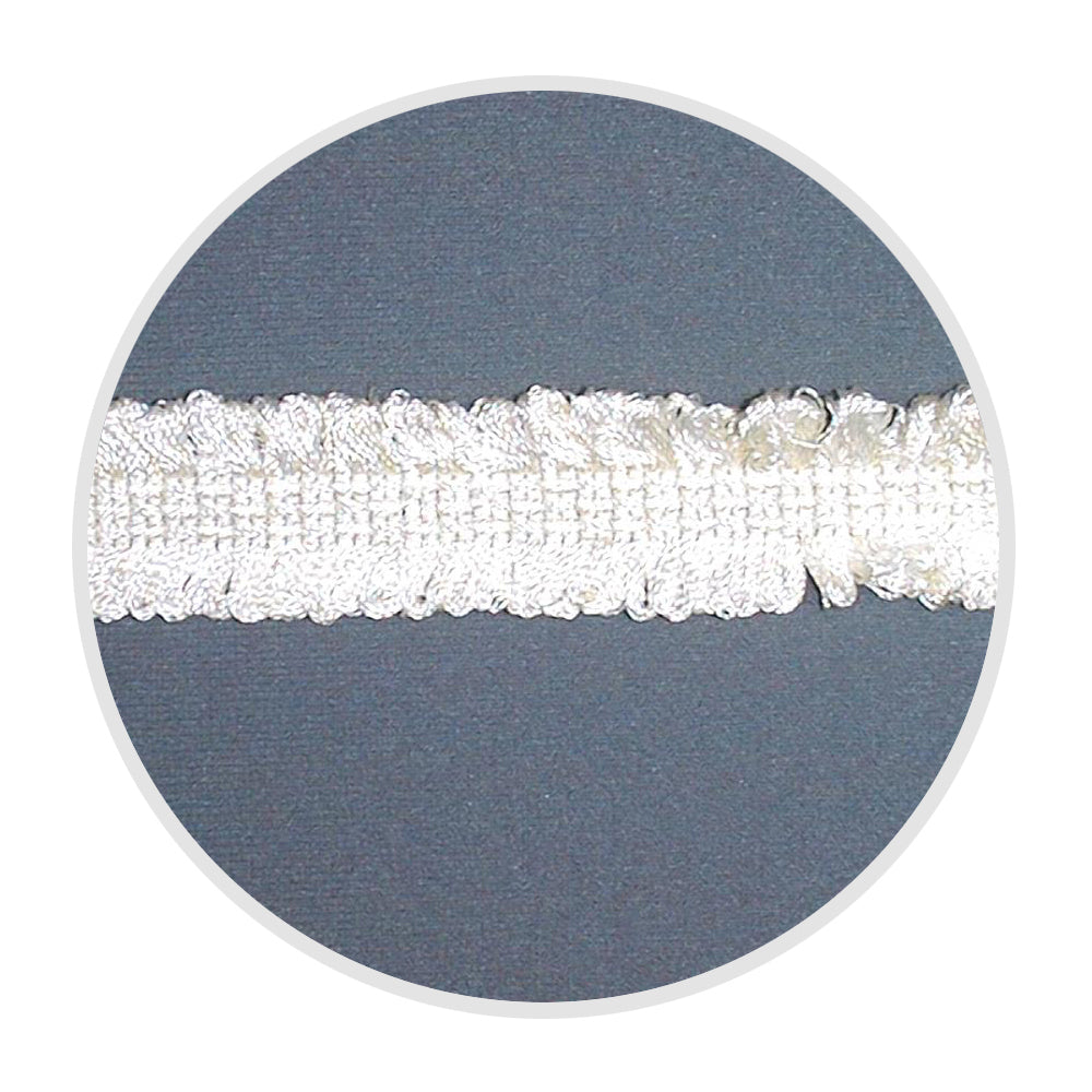 Fringe Braided 1" Ivory Mix