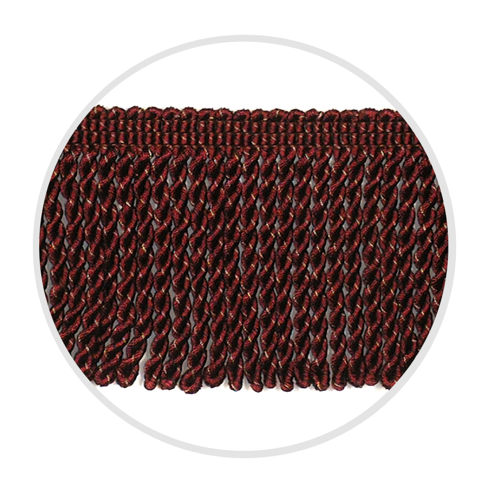 Fringe Bullion 3" Burgundy Mix