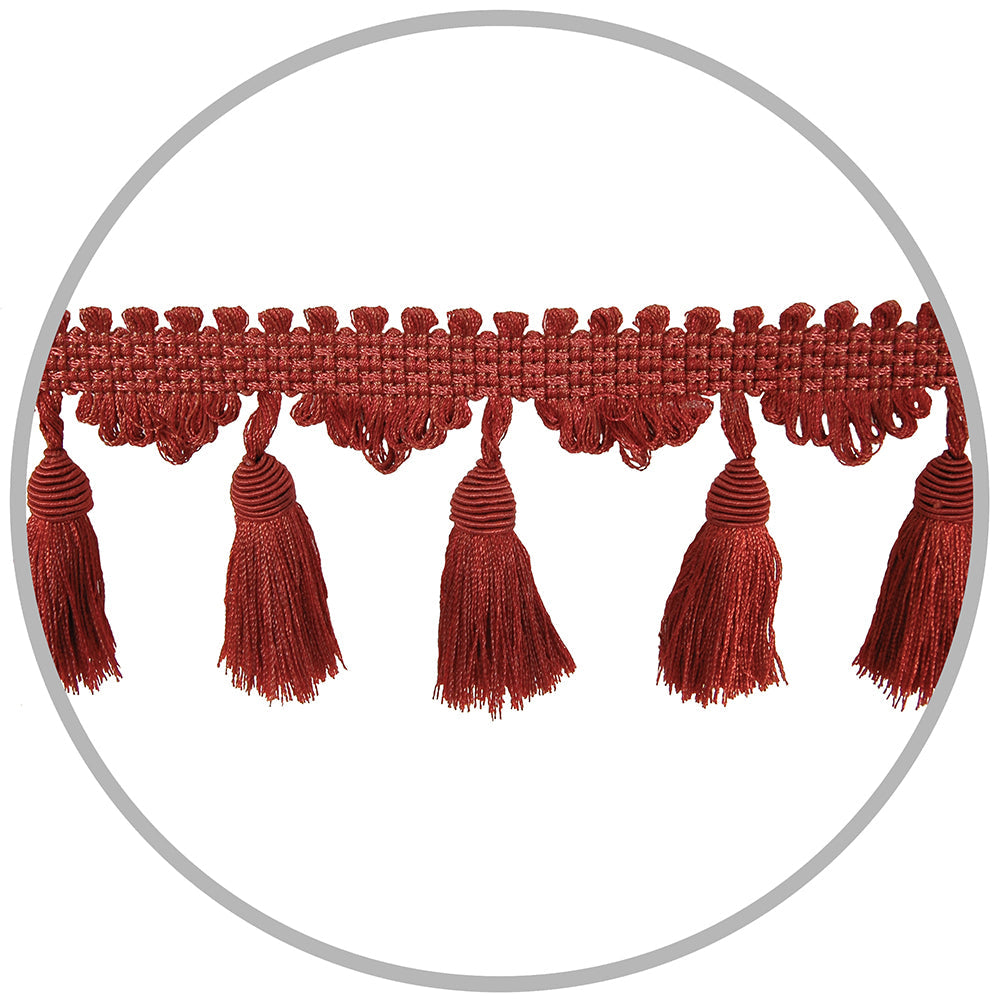 Fringe Tassel Fancy 5 yards Sienna Mix