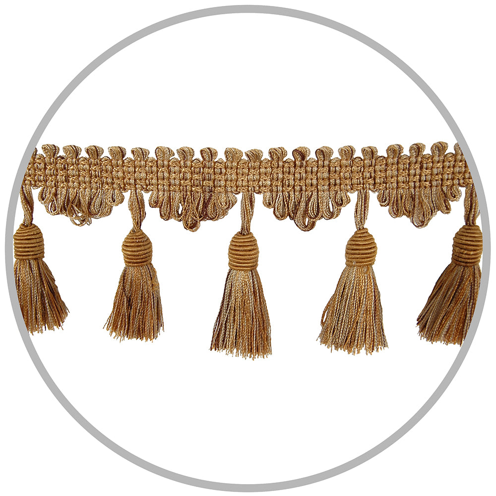 Fringe Tassel Fancy 5 yards Earth Tone Mix
