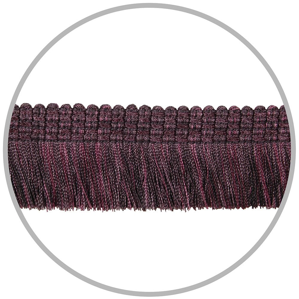 Fringe Brush 5 yards Aubergine Mix