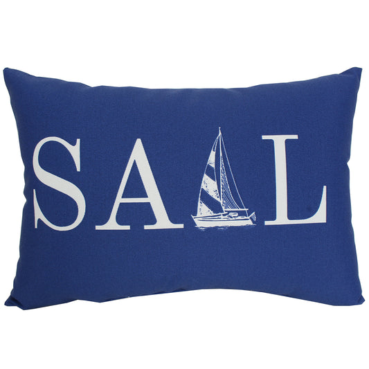 Outdoor Pillow 14" X 20" Lumbar Sail Navy