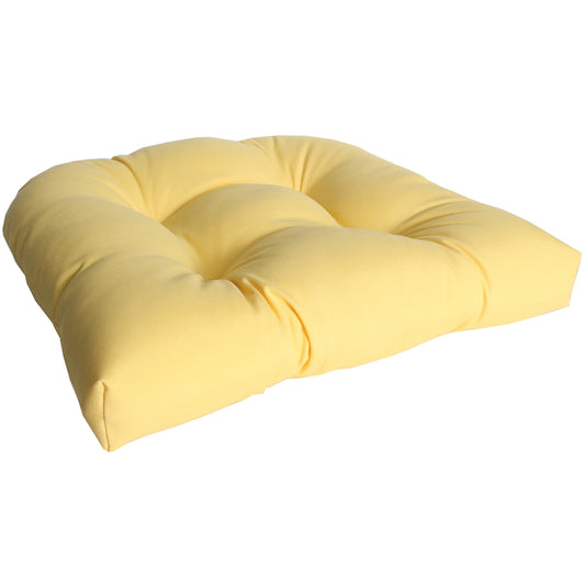 Wicker Seat Cushion 21"x18"x4" Canary