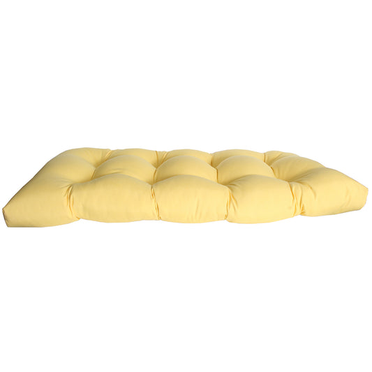 Wicker Settee Cushion 44" X 18" X 4" Canary