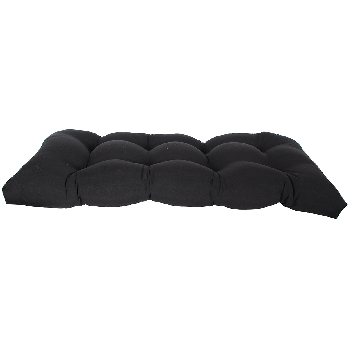 Wicker Settee Cushion 44" X 18" X 4" Midnight Black