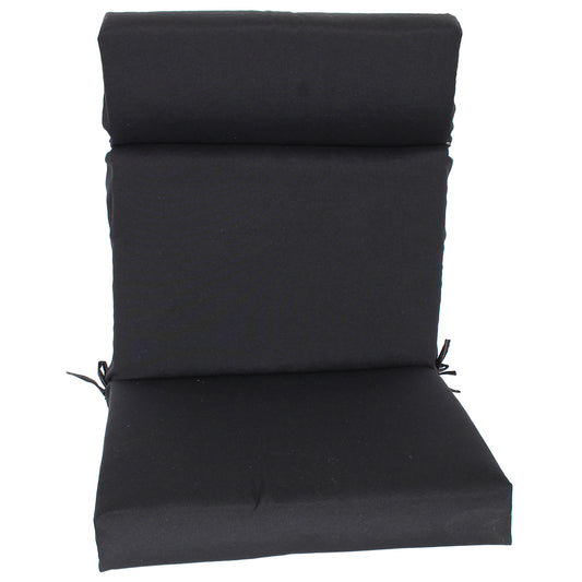 High Back Cushion 22"x44"x4" Midnight Black
