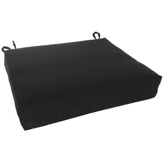 Chair Pad Cushion 16"x18"x3"  Midnight Black