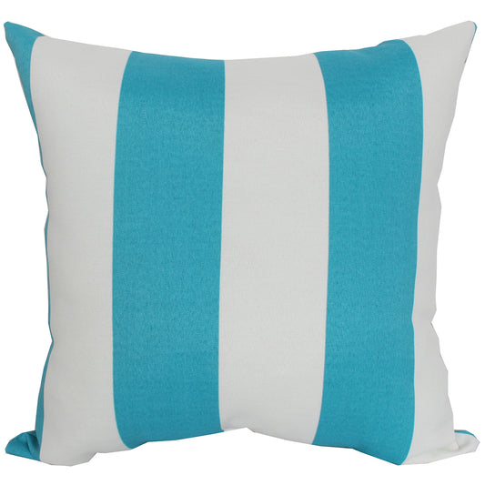 Outdoor Pillow 16" Square Cabana Turquoise