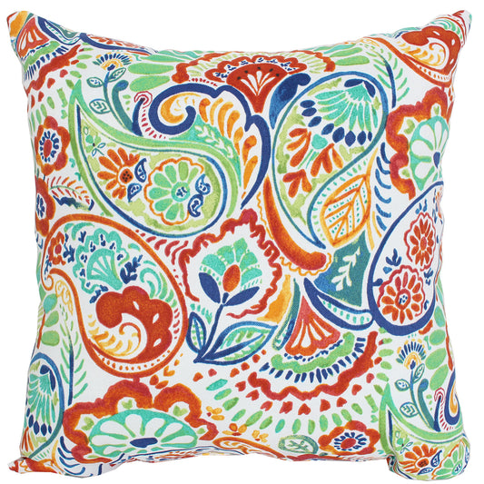 Outdoor Pillow 16" Square Toulouse Paisley