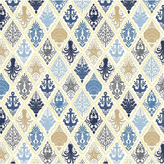 Outdoor Pillow 16" Square Cloister Sea blue